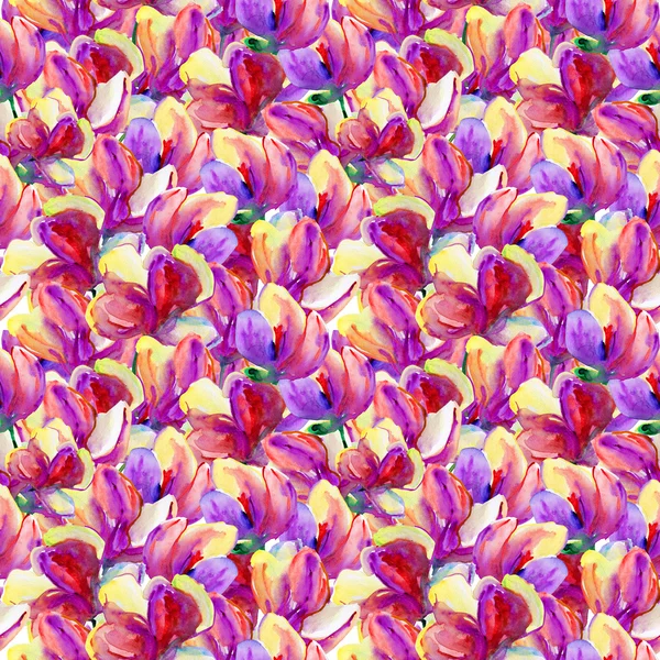 Seamless floral pattern. watercolor. Royalty Free Stock Photos