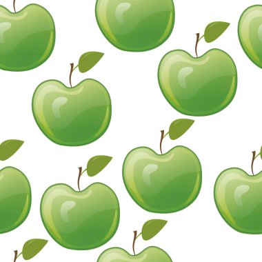şirin sorunsuz yeşil elma desen