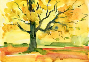 Sonbahar ağacı arkaplanı