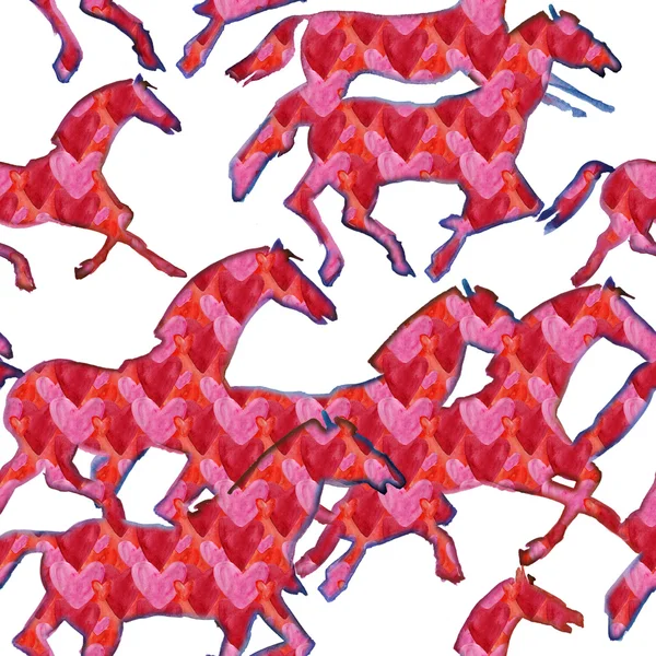 Силуэт лошади — стоковое фото