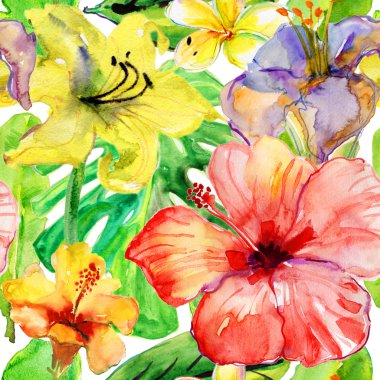 çiçekler ve yapraklar