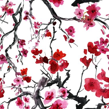 gerçekçi sakura çiçeği