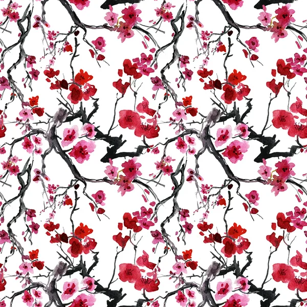 Vintage pattern with flowers Stock Image