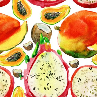 tropikal sorunsuz arka plan.