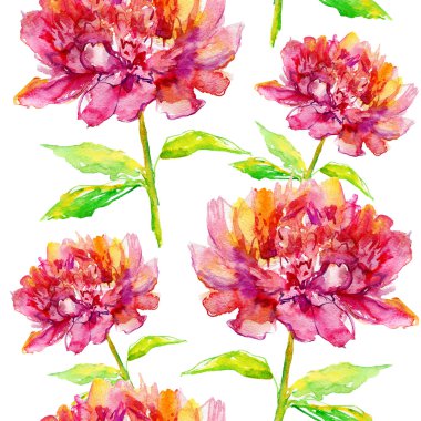 Şakayık çiçekli kusursuz desen