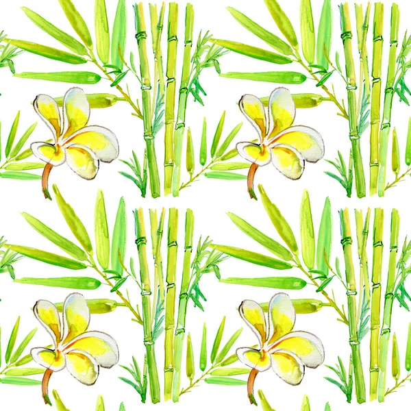 Seamless tropical flower