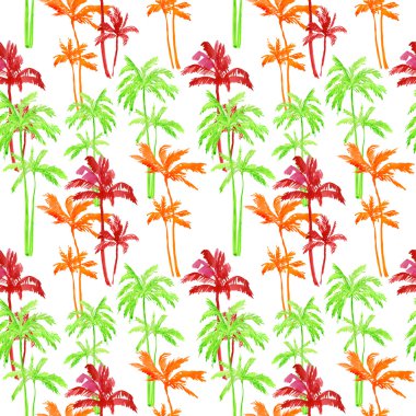desen ve palmiye ağaçlarının