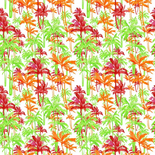 Pattern of palm trees — Stock Photo, Image