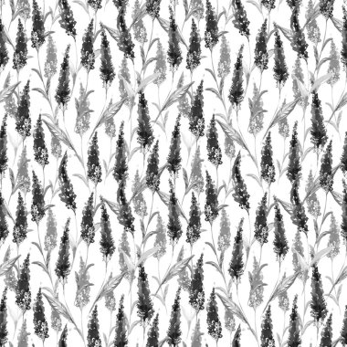  Çiçek deseni. El çizimi çizimi, suluboya çizimi