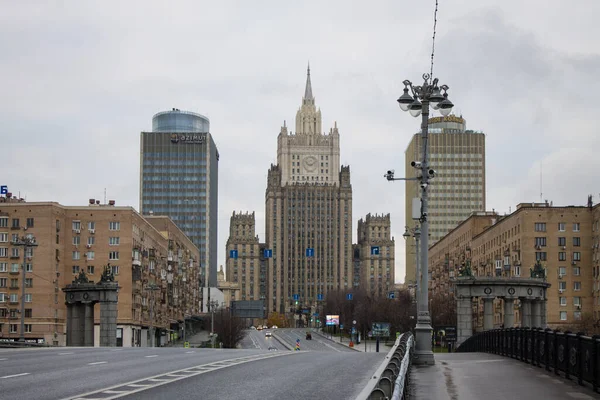 Moskva Ryssland November 2021 Panoramautsikt Över Rysslands Utrikesministerium Och Annan — Stockfoto