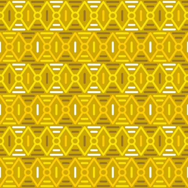 Vector Illustration Seamless Geometric Pattern Diamonds Trending Yellow Color Concept — Stock Vector