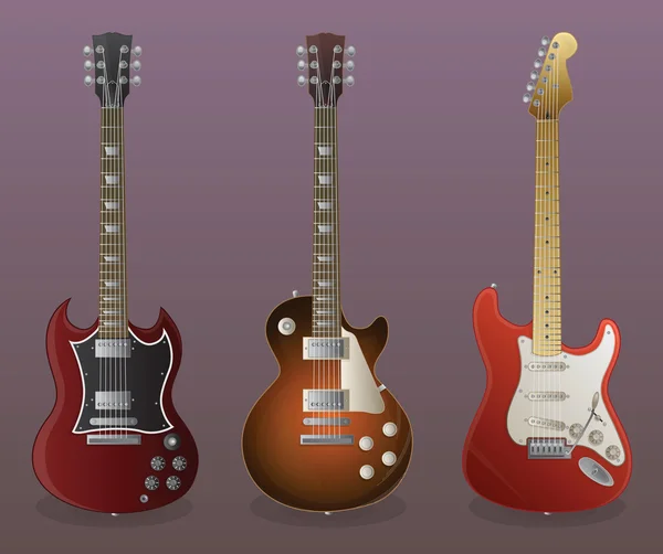Electric Guitars — Stock Vector