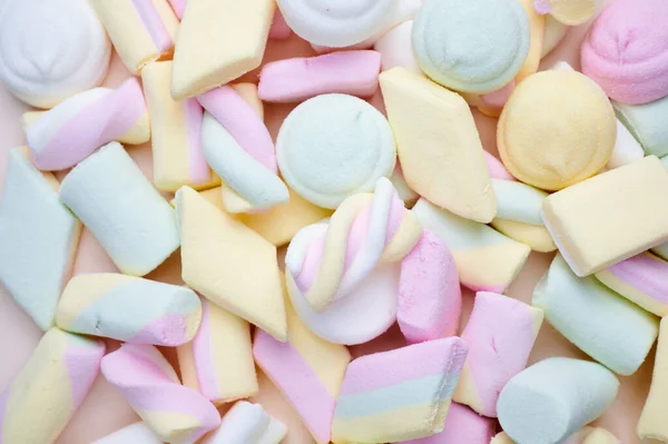 Multicolored marshmallow background — Stock Photo, Image
