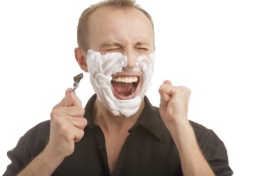 exclaming tıraş ederken