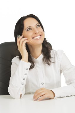 esmer kız ofiste çalışan