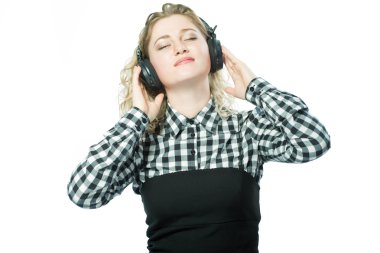 kulaklıklar müzik sarışın