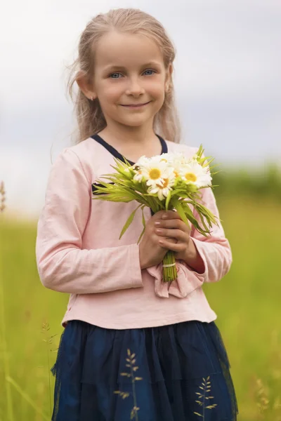 natural portrait of young cute little girl
