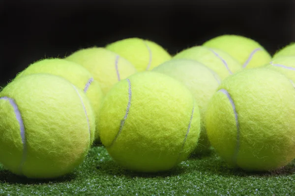 Plenty of tennis Balls.