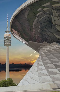 «««welt - BMW dünya-olympia park tower, muni ile kombine bina