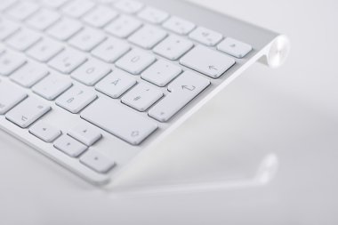 bilgisayar klavye kısmi görünümü