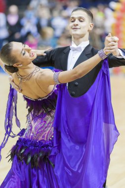 Minsk-belarus, 9 Şubat: andrey kitcun-nataliya korsak perfor