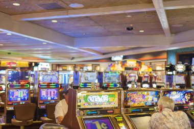 Las vegas-ABD, 30 Eylül: casi birinde oynayanlar
