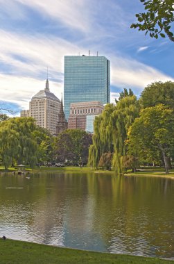 Boston şehir. kamu bahçe 