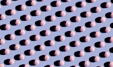 Gıda veya Duvar Kağıdı Üst Görünümü Olarak Tamamen Zephyr Düz Düzleminde Kusursuz Mavi Arkaplan Renkli Örnekler. Yatay Resim