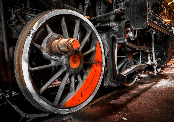 Closeup trein wiel — Stockfoto