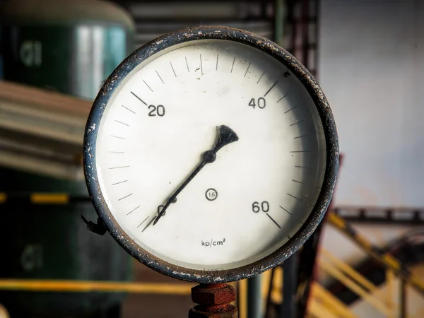 Old manometer on grunge background — Stockfoto