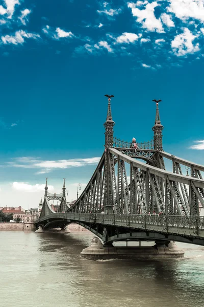 Great flood on the Danube in Budapest — Stock Photo, Image