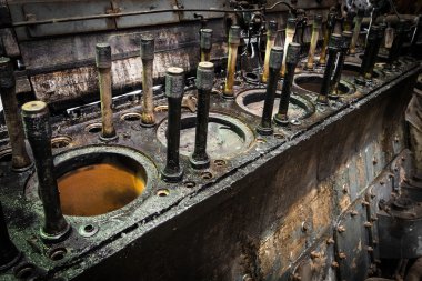 Dizel tren motor araç onarım istasyonu