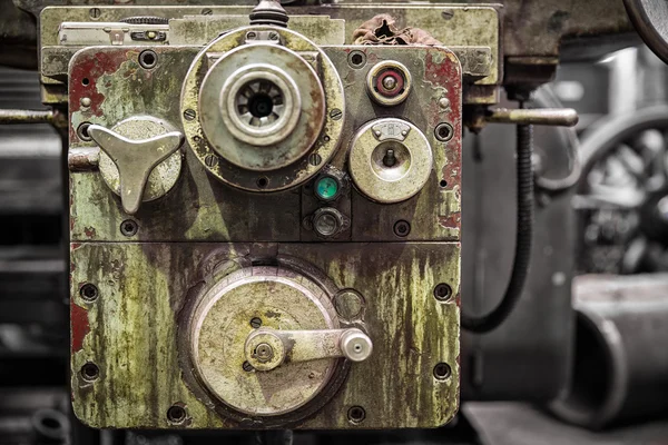 Old industrial tool in retro workshop — Stock Photo, Image