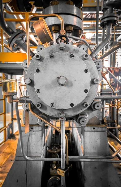 Equipment, piping as found inside of industrial — Stock Photo, Image