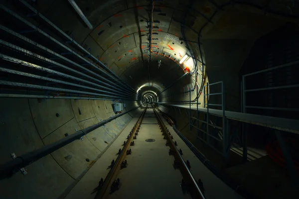 Yeraltı metro hattı inşaatı — Stok fotoğraf