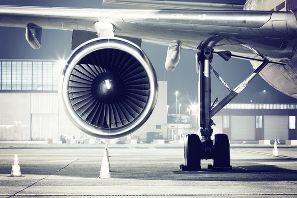 Repülőgép-turbina részletesen Stock Fotó