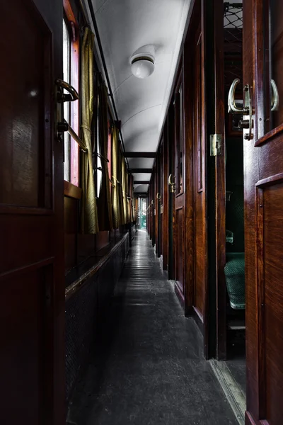 Old train wagon interior — Stock Photo, Image