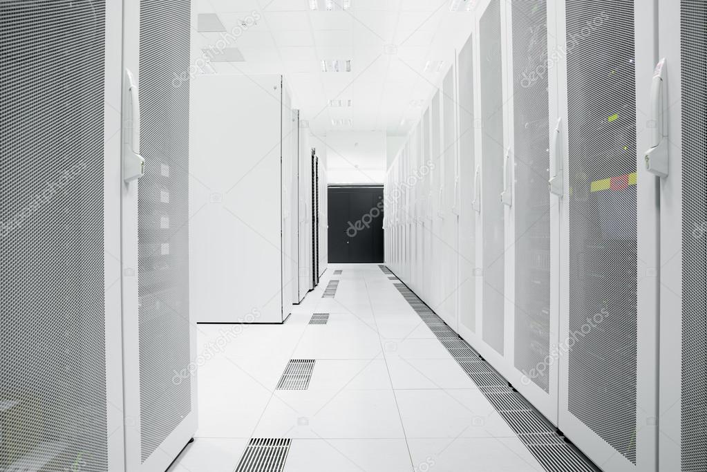 White Server Room Network