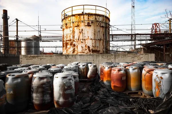 Toxic barrels — Stock Photo, Image