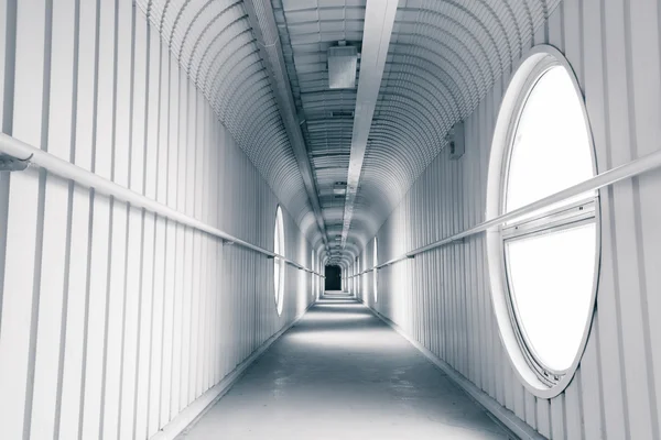 Modern arched passageway in a factory — Stock Photo, Image