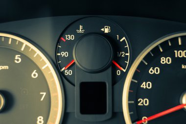 Araba modern gösterge paneli, ölçüm aletleri, ayrıntı