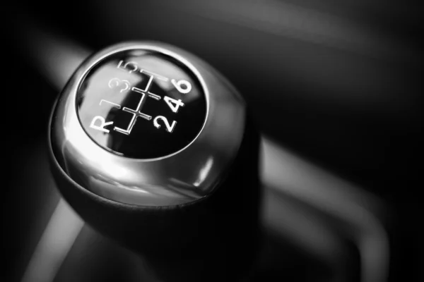 Carro o botão de uma caixa de velocidades — Fotografia de Stock