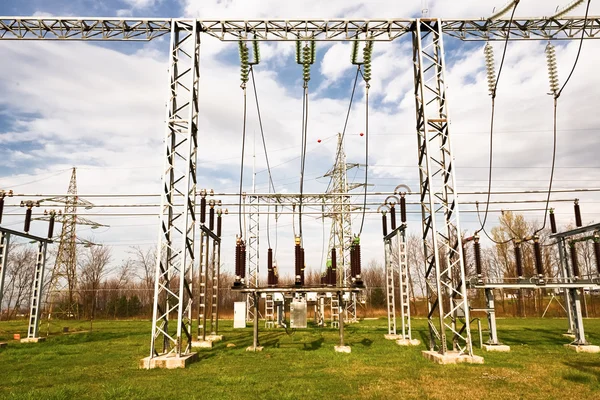 Электростанция высокой мощности — стоковое фото