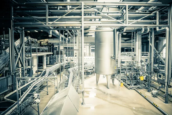 Brewery interior — Stock Photo, Image