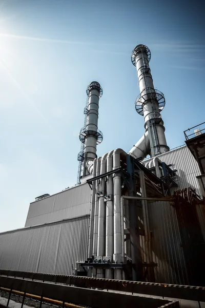 Thermische elektriciteitscentrale, exterieur — Stockfoto