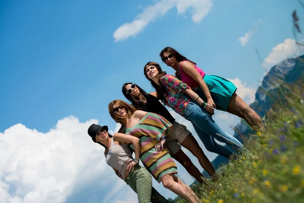 Group of girls having fun — Stock Photo, Image