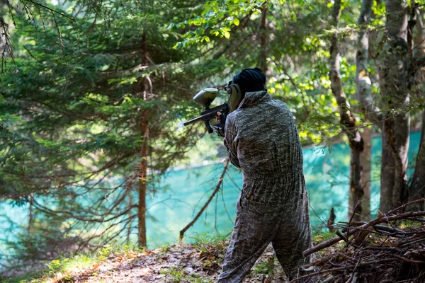 Paintball-Schütze — Stockfoto