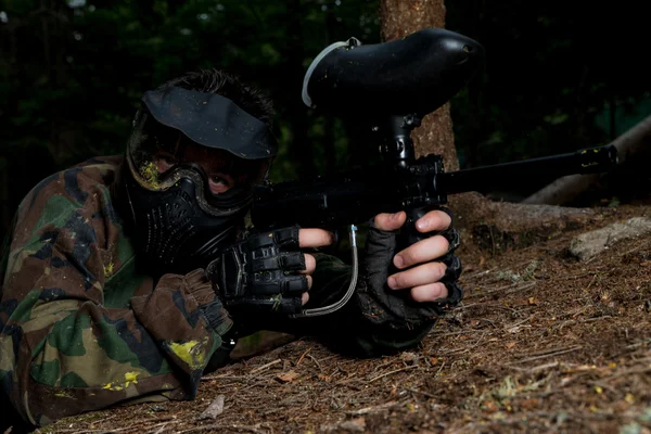 Game In A Paintball — Stock Photo, Image