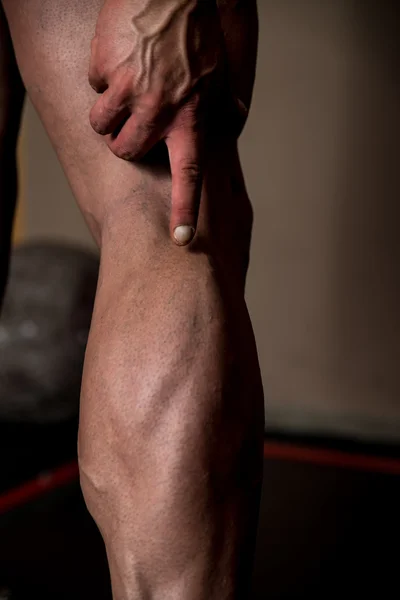 Muscular Man Calves — Stock Photo, Image