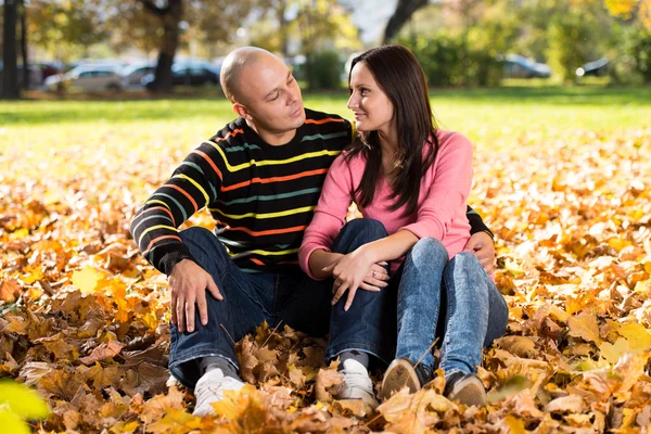 Autumn Couple Portraits — Stock Photo, Image